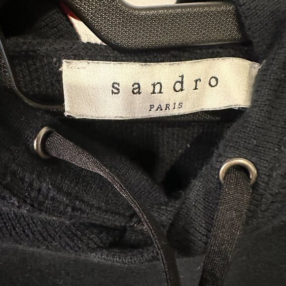Sandro Paris Black Side-Zip Sweater – Size Small- Medium – 8/10 Condition - Picture 2 of 10